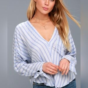 Free People Morning Striped Dolman Top